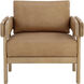 Carmichael Ludlow Sesame Leather Lounge Chair